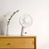 Xiaomi uzlādējamais mini ventilators BHR6089GL 2000mAh USB portatīvais rokas ventilators ar noņemamu pamatni, 4 ātrumi, bezsuku motors, balts