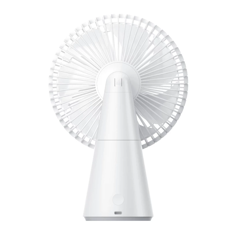 Xiaomi uzlādējamais mini ventilators BHR6089GL 2000mAh USB portatīvais rokas ventilators ar noņemamu pamatni, 4 ātrumi, bezsuku motors, balts