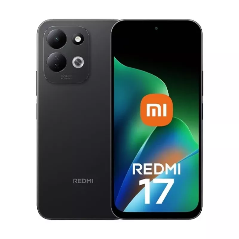 Xiaomi Redmi 17 4G Dual SIM, 4GB RAM, 256GB atmiņa, 6.7 collu IPS LCD, 50MP kamera, 5000mAh, melns