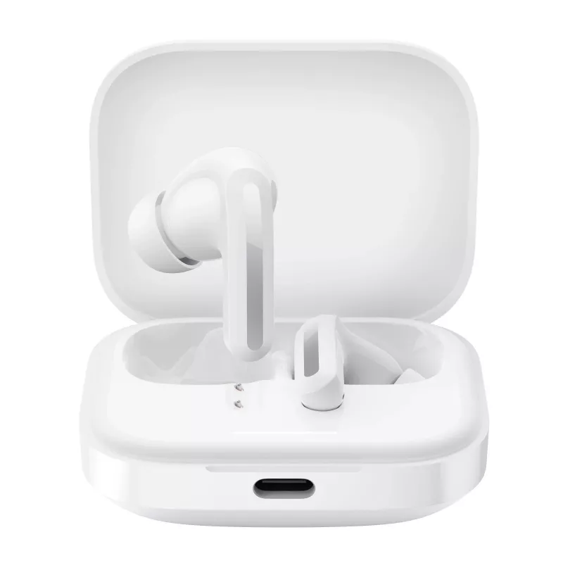 Xiaomi Redmi Buds 5 True Wireless Earbuds ar Hybrid ANC, Balts