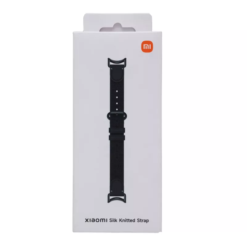 Xiaomi Smart Band 10 adīta zīda siksniņa - Melna