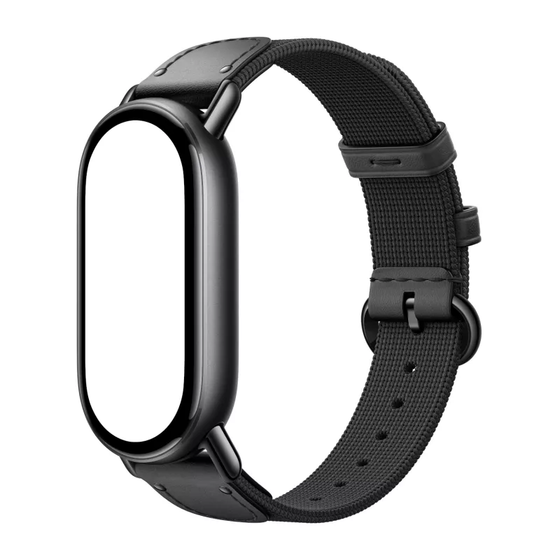 Xiaomi Smart Band 10 adīta zīda siksniņa - Melna