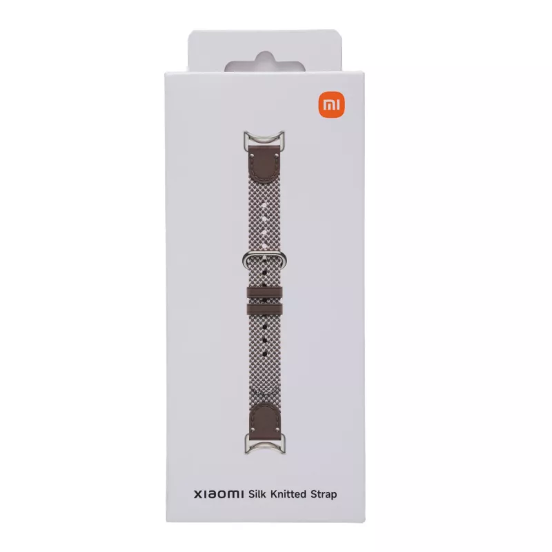 Xiaomi Smart Band 10 adīta zīda siksniņa - Feather Brown
