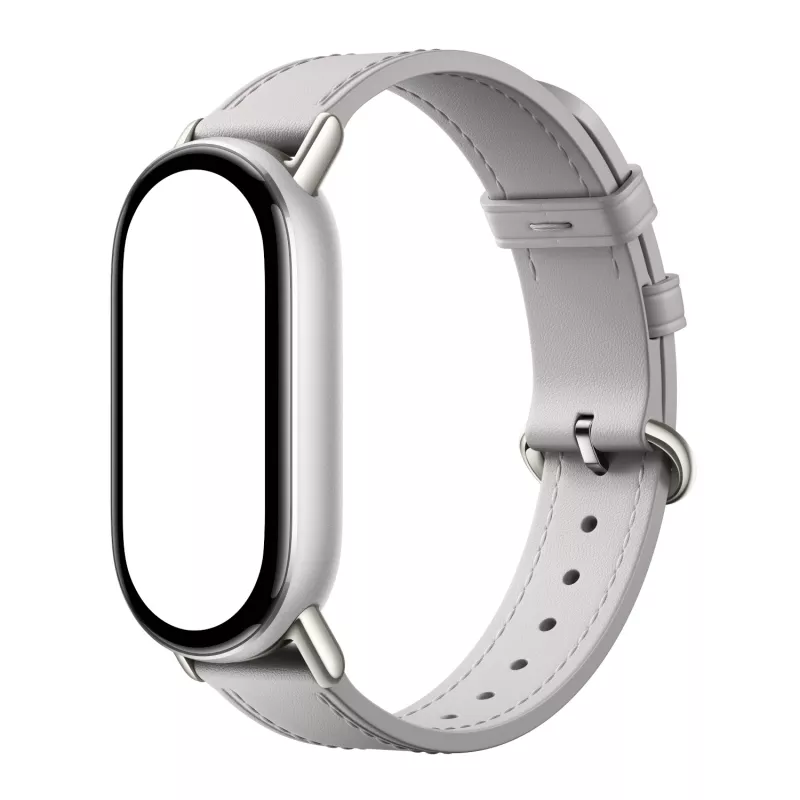 Xiaomi Smart Band 10 ādas siksniņa - pelēka