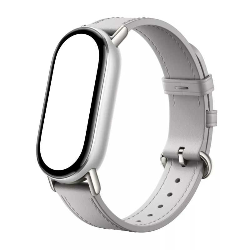 Xiaomi Smart Band 10 ādas siksniņa - pelēka