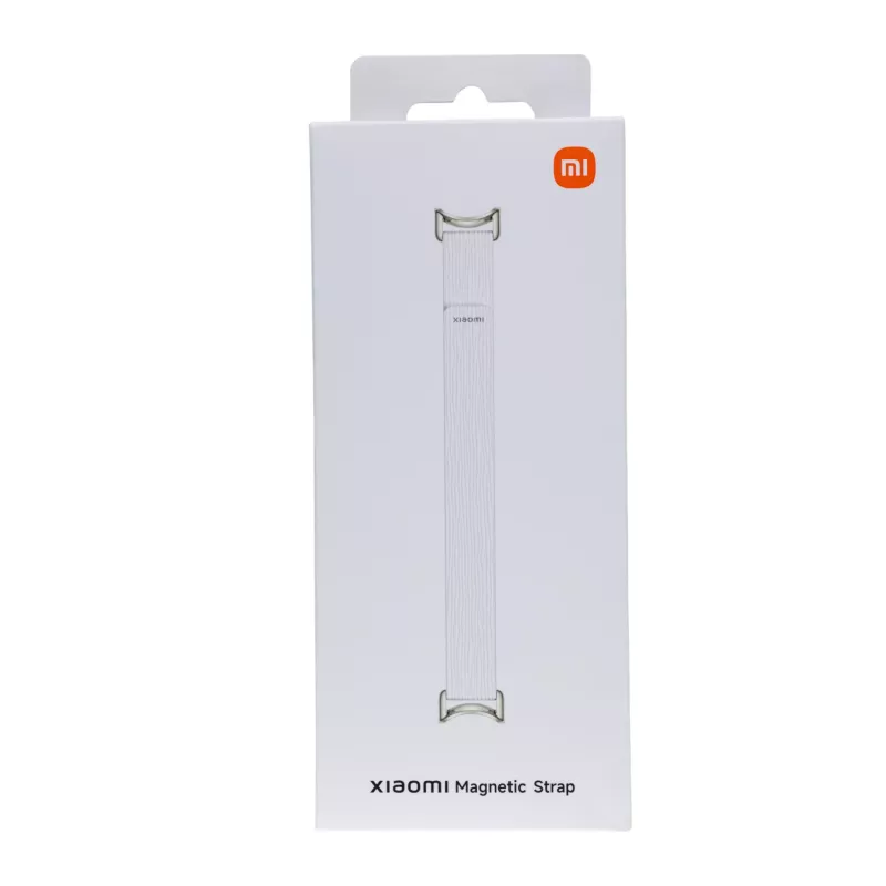 Xiaomi Smart Band 10 magnētiskā Kona ādas siksniņa - Ledus balta