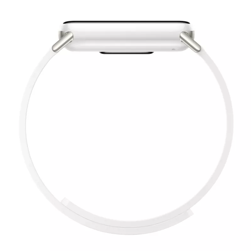 Xiaomi Smart Band 10 magnētiskā Kona ādas siksniņa - Ledus balta