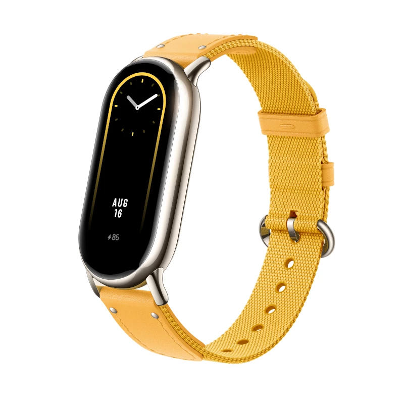 Xiaomi Smart Band 8 pītā siksniņa - dzeltena