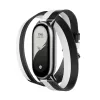 Xiaomi Smart Band 8 dubultā aptinuma siksniņa - melna un balta