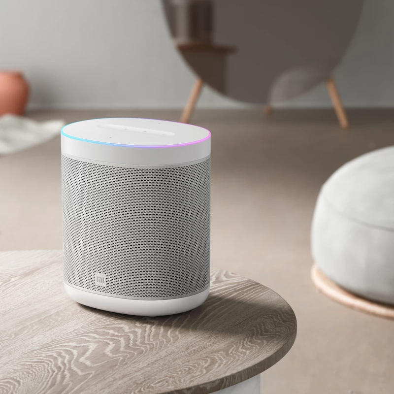 Xiaomi viedais skaļrunis ar Google Assistant, Chromecast, IR tālvadību un LED pulksteni - Melns