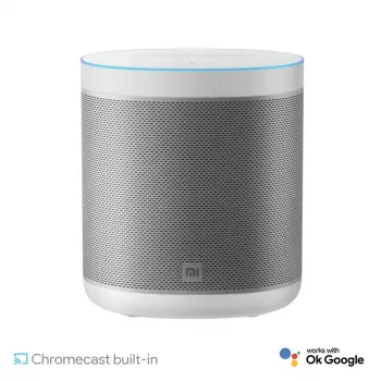 Xiaomi viedais skaļrunis ar Google Assistant, Chromecast, IR tālvadību un LED pulksteni - Melns