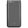 XQISIT Powerbank 12,000 mAh ātrā uzlāde melna XQISIT 37828