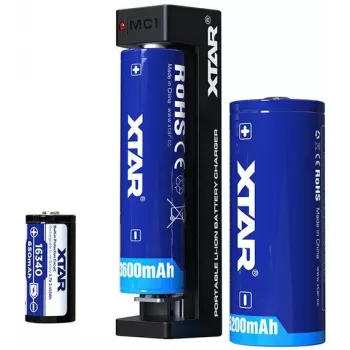 XTAR MC1 USB-C viena slota Li-ion akumulatoru lādētājs