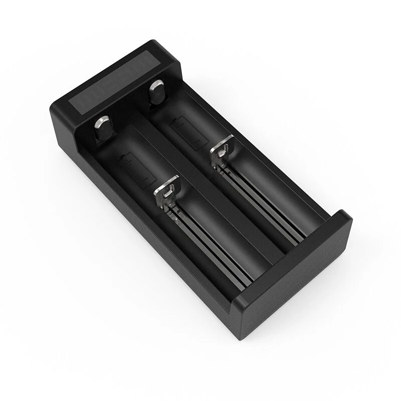 XTAR MC2+ 2-Slot Li-ion Battery Charger for 18650, 21700, 26650 and More (USB Powered)