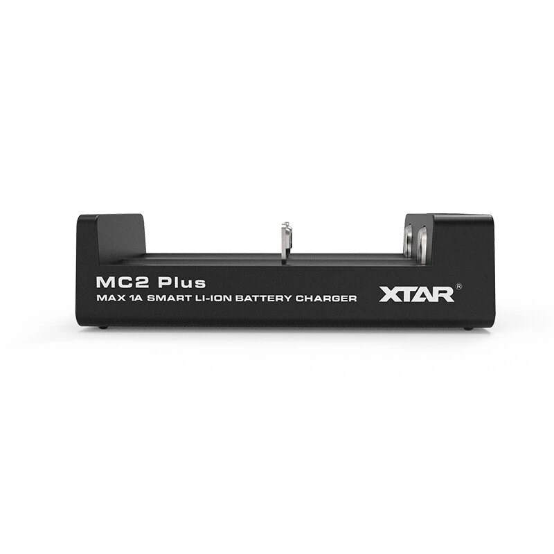 XTAR MC2+ 2-Slot Li-ion Battery Charger for 18650, 21700, 26650 and More (USB Powered)