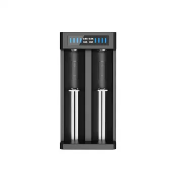 XTAR MC2+ 2-Slot Li-ion Battery Charger for 18650, 21700, 26650 and More (USB Powered)