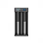 XTAR MC2+ 2-Slot Li-ion Battery Charger for 18650, 21700, 26650 and More (USB Powered)