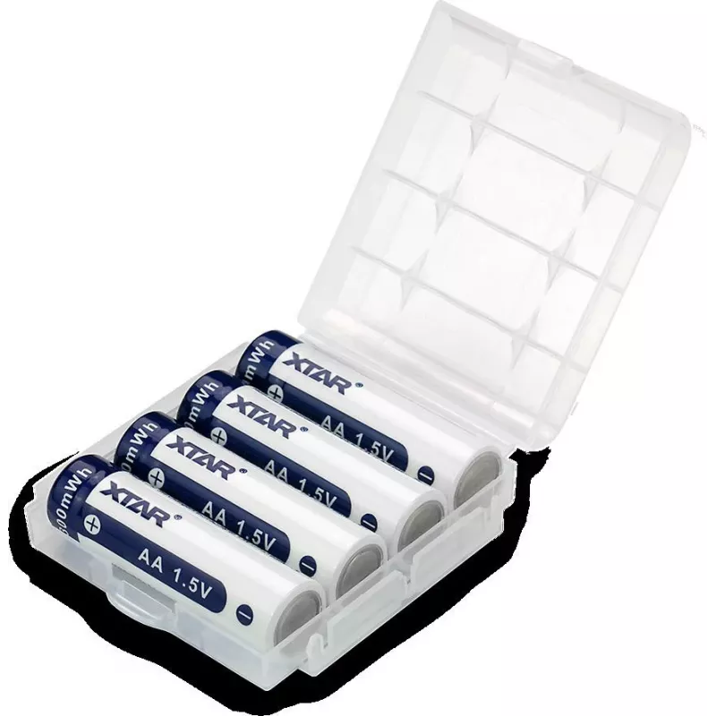 XTAR R6 AA 1.5V Li-ion 2000mAh uzlādējamas baterijas (4 iepakojumā)