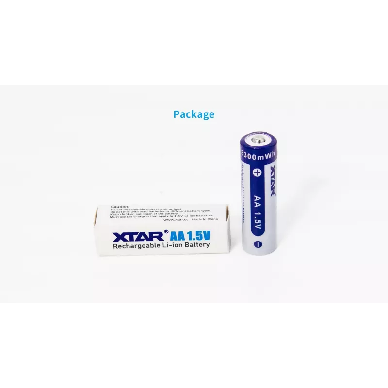 XTAR R6 AA 1.5V Li-ion 2000mAh uzlādējamas baterijas (4 iepakojumā)