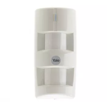 Yale SR-alarm āra kustības sensors, PIR, IP55, 12m noteikšanas attālums, 90° leņķis, 3xAA baterijas, 868MHz, Yale SR viedās mājas signalizācijas sistēmām