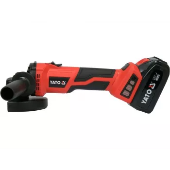 YATO Leņķa Slīpmašīna 18V Ar Ātruma Regulēšanu 1x4.0Ah