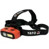 Yato YT-08594 COB LED darba lampa ar magnētisko pamatni un grozāmu āķi, 200 lm, 3x AA, melna/sarkana