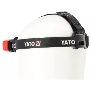 Yato YT-08594 COB LED darba lampa ar magnētisko pamatni un grozāmu āķi, 200 lm, 3x AA, melna/sarkana