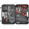 Yato YT-38891 216-Daļu Mehāniķa Instrumentu Komplekts ar 1/4 inch, 3/8 inch un 1/2 inch Sprūdratiem, Uzgriežņu atslēgām, Uzgriežņu atslēgām, Bitiem un Sešstūra atslēgām Pūšamā formētā korpusā