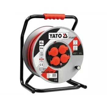 Yato YT-8107 Kabeļa spole 4 AC kontaktligzdas 40 m