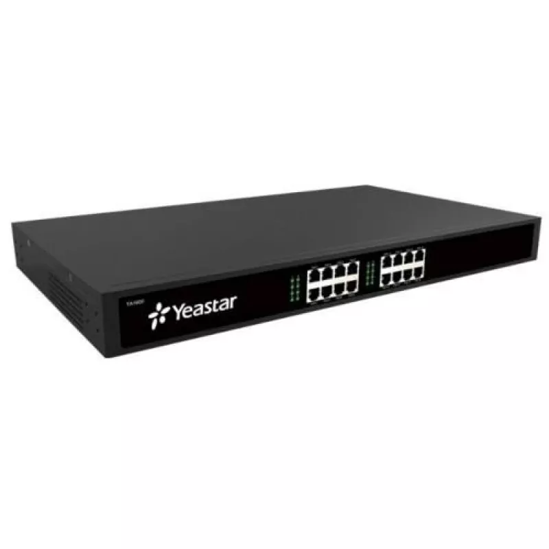 Yeastar TA1600 FXS-IP vārteja 16 kanāli melna