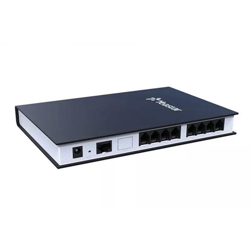 Yeastar TA800 VoIP telefona adapteris ar 8 FXS portiem, SIP, T.38 faksu un tīmekļa pārvaldību