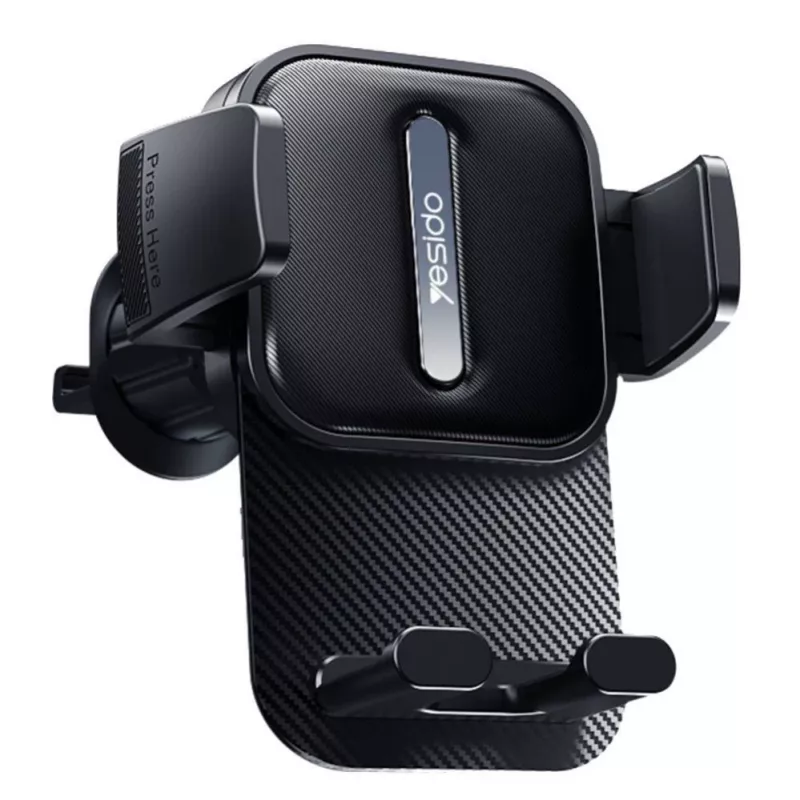YESIDO C167 Grille Clip Auto Turētājs Melns