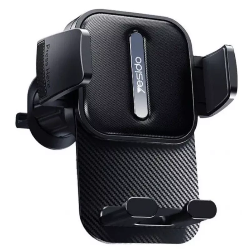 YESIDO C167 Grille Clip Auto Turētājs Melns