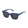 ZADIG & VOLTAIRE SZV401-480D82 Unisex taisnstūra saulesbrilles - Melns acetāta rāmis, Pelēkas polikarbonāta lēcas, 48/17/140 mm