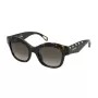 ZADIG & VOLTAIRE SZV410-5204BL Sieviešu taisnstūra acetāta saulesbrilles - Melns rāmis, pelēkas lēcas 52mm