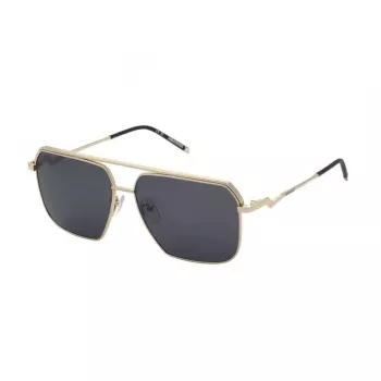ZADIG & VOLTAIRE SZV413-580300 Vīriešu saulesbrilles Melns Acetāts Pelēka Lēca 58mm