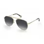 ZADIG & VOLTAIRE SZV415-600300 Vīriešu taisnstūra saulesbrilles, melns rāmis, pelēkas lēcas, 60/17/140 mm