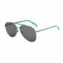 ZADIG & VOLTAIRE SZV415-600G09 Sieviešu taisnstūra saulesbrilles - Melns acetāta rāmis, Pelēka polikarbonāta lēca, UV400 aizsardzība