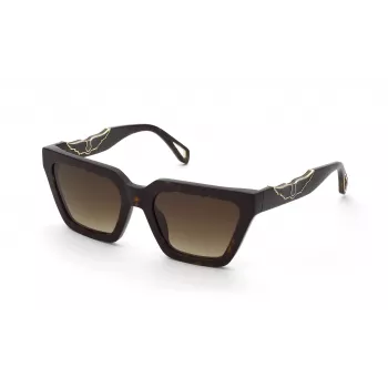 ZADIG & VOLTAIRE sieviešu kaķa acs saulesbrilles SZV418-53722Y Havana brūns gradients 53mm