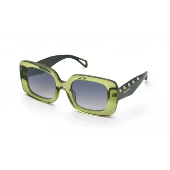 ZADIG & VOLTAIRE Sieviešu kaķacs formas saulesbrilles SZV423-51M40X Havana Acetāts Brūns Gradienta Lēcas 51mm