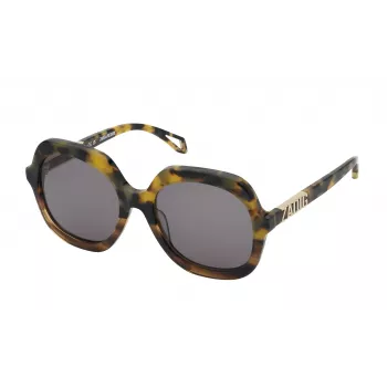 Zadig & Voltaire sieviešu taisnstūra saulesbrilles SZV404-5607HL Havana/Brūns gradients 56mm
