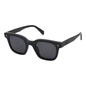 ZADIG & VOLTAIRE Sieviešu saulesbrilles SZV401-540700 - Melns acetāta rāmis, dūmu pelēkas lēcas, 54 mm