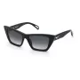 ZADIG & VOLTAIRE Sieviešu saulesbrilles SZV419-550700 Melns Acetāts Kvadrātveida Rāmis Pelēks Gradienta Lēcas 55mm