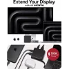 ZAGG 4 Port Hub Melns/Pelēks