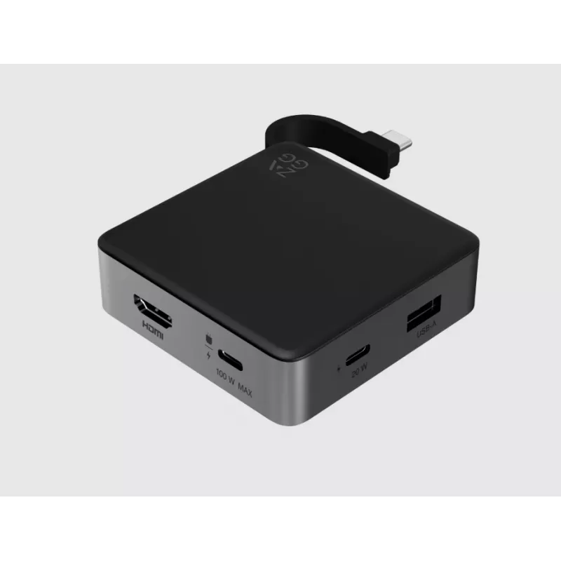 ZAGG 4 Port Hub Melns/Pelēks