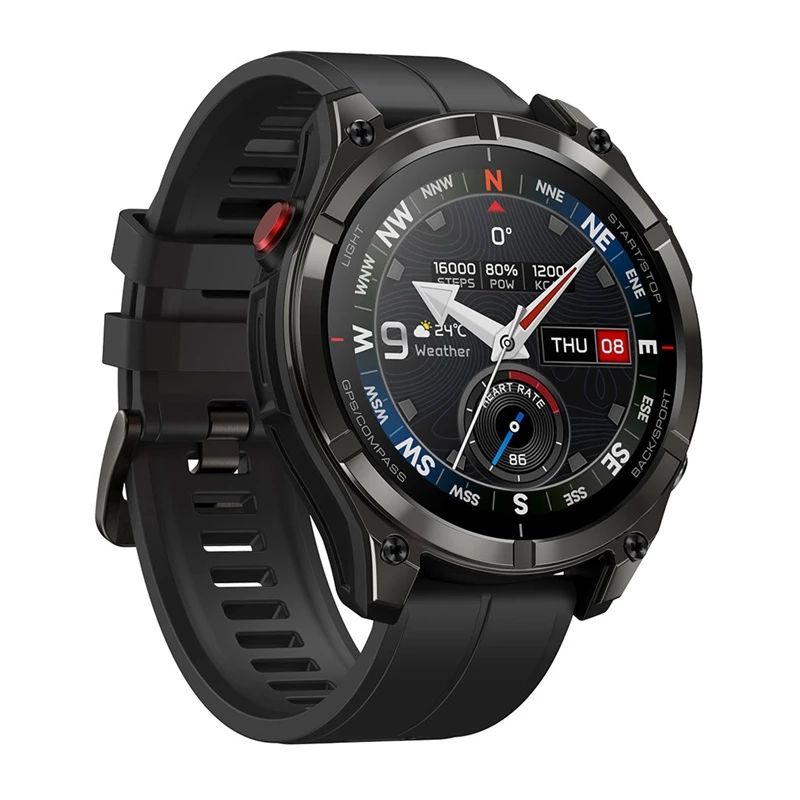 Zeblaze Stratos 4 Pro viedpulkstenis (melns)
