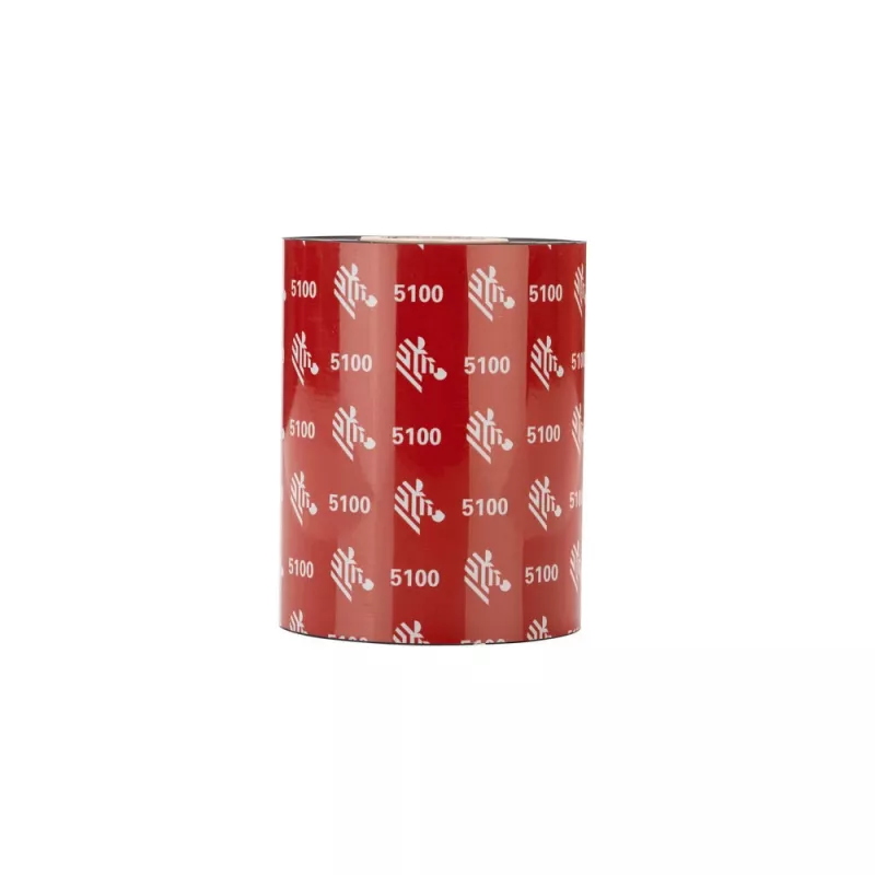Zebra 5100 Premium Resin Ribbon, 60mm x 450m (2.36 inch x 1476ft), Black, 25mm Core, 6 Rolls