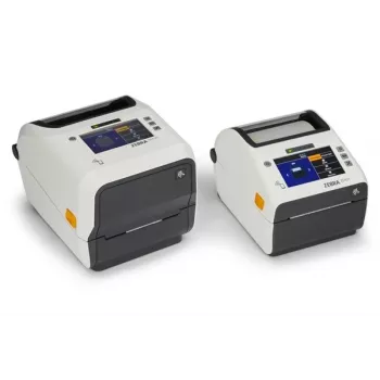 Zebra ZD621d-HC Direct Thermal Label Printer - 203 dpi - 4.3 inch Color Touch LCD - USB 2.0, LAN, Serial, USB Host - White