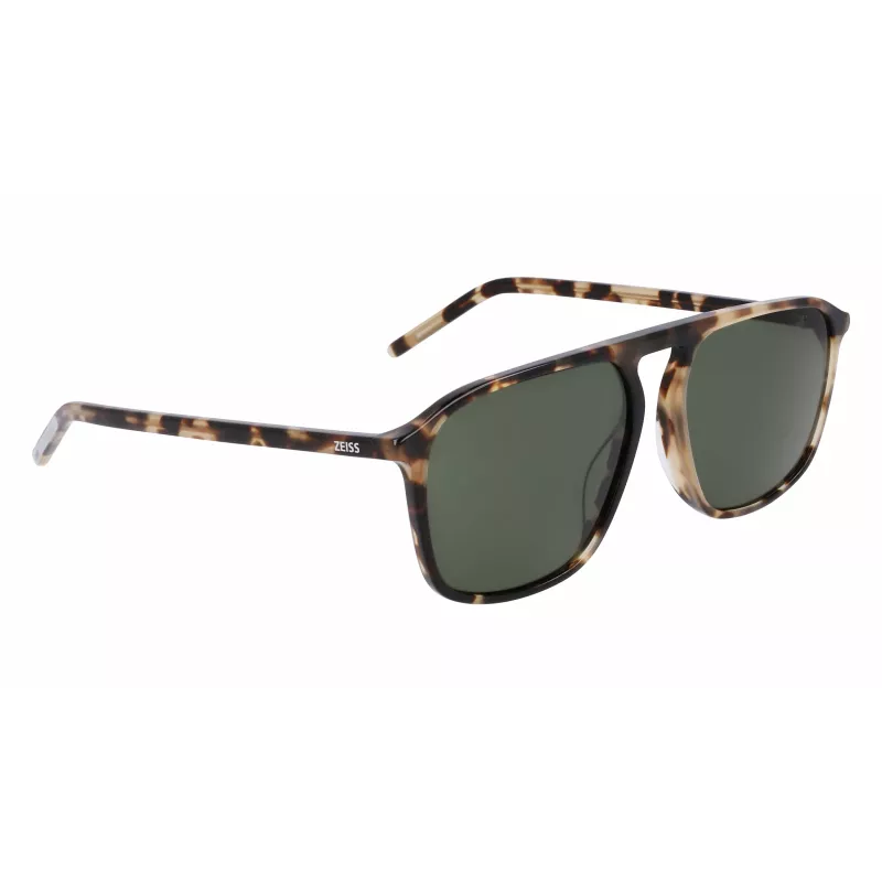 ZEISS MAN Saulesbrilles ZS22507S57162 Taisnstūra Acetāta Rāmis Melns Pelēka Lēca 57/16/145 mm
