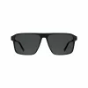 ZEISS MAN Saulesbrilles ZS25564S-2 Taisnstūra Melns Rāmis Pelēkas Lēcas 57mm